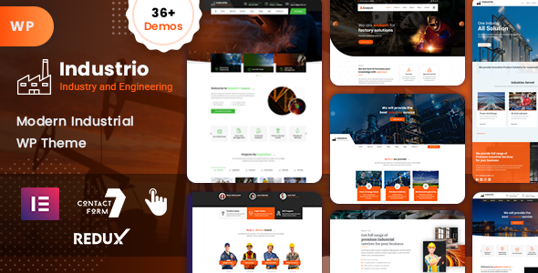 Industrio – Industrial & Factory WordPress Theme