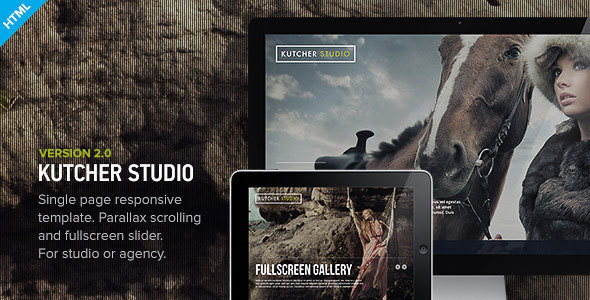 Kutcher Studio – Responsive Parallax Template