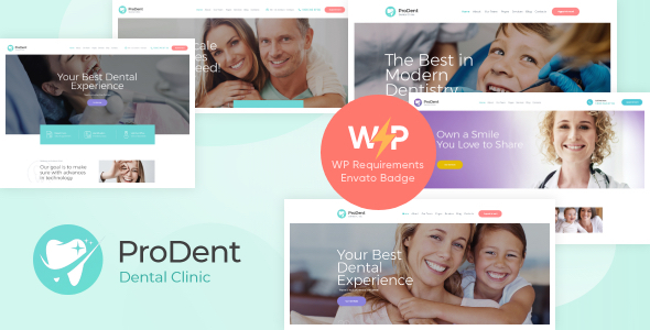 ProDent – Dental Clinic & Tooth Doctor WordPress Theme