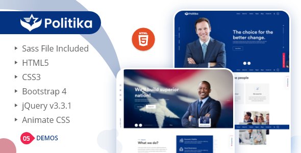 Politika – Political & Election Campaign HTML Template