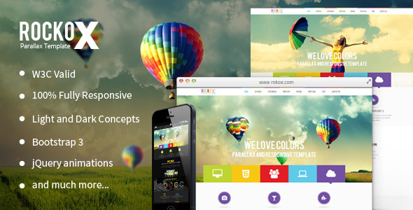 RockoX – One Page Parallax