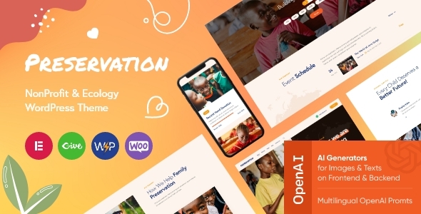 Preservation – NonProfit & Ecology WordPress Theme