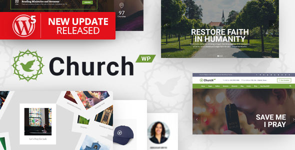 ChurchWP – A Contemporary WordPress Theme for Churches