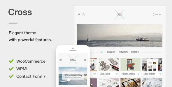 Cross – An Elegant Minimal WordPress Theme