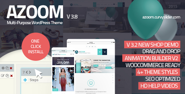 Azoom – Multi-Purpose Theme with Animation Builder