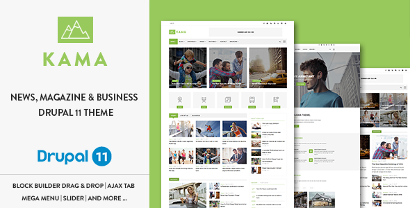 Kama – Responsive Magazine & Business Drupal 11 Theme