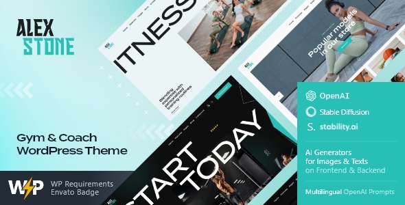 Alex Stone – Gym & Coach WordPress Theme