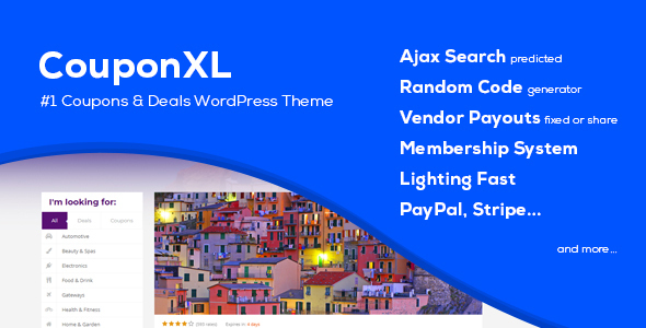 CouponXL – Coupons, Deals & Discounts WP Theme