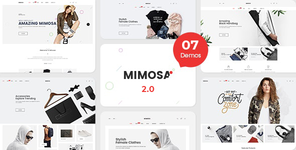 Mimosa – Fashion Boutique Website Templates using bootstrap 5