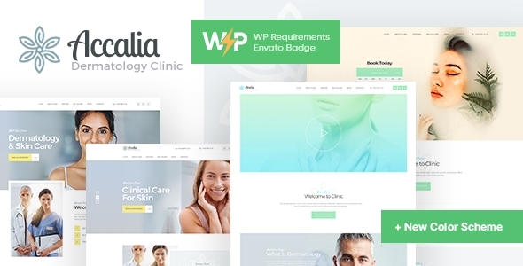 Accalia – Dermatology Clinic & Cosmetology WordPress Theme + Elementor