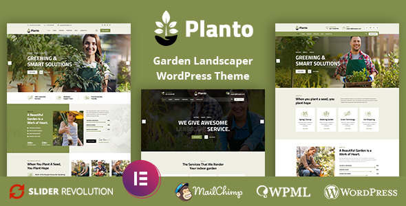 Planto – Landscape Gardening WordPress Theme