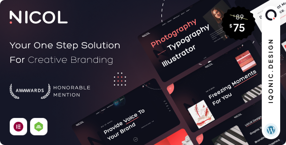 Nicol – Creative Agency & Portfolio WordPress Theme