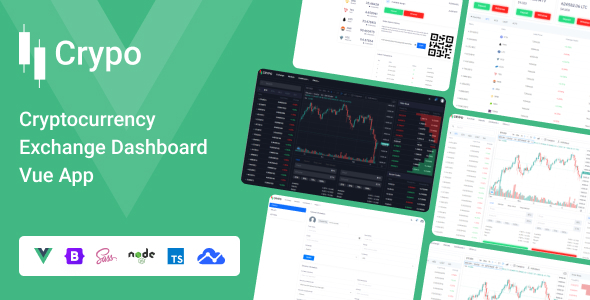 Crypo – Cryptocurrency Exchange Dashboard Vue App