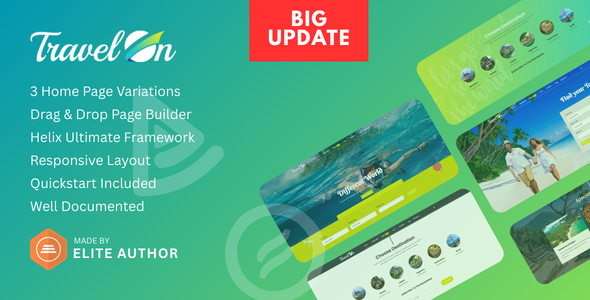 TravelOn – Travel, Tour, Travel Agency Joomla Template
