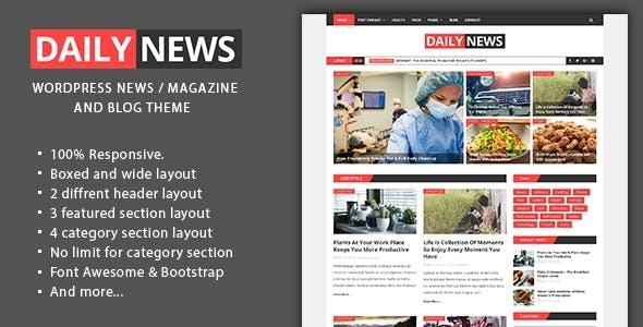 Daily News – WordPress Magazine And Blog Theme