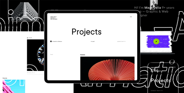 Delia – Template For Freelancer
