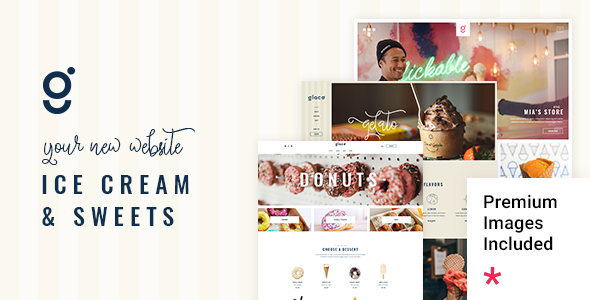 Glacé – Ice Cream & Sweet Shop WordPress Theme