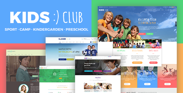 Kids Club – Kindergarten, School & Camp WordPress Theme