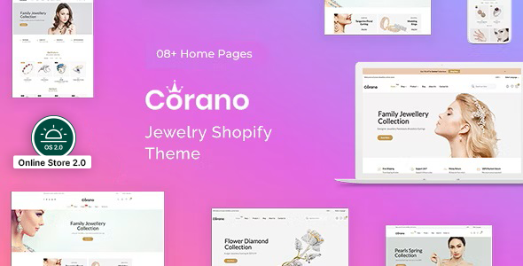 Corano – Jewelry Store Shopify Theme OS 2.0