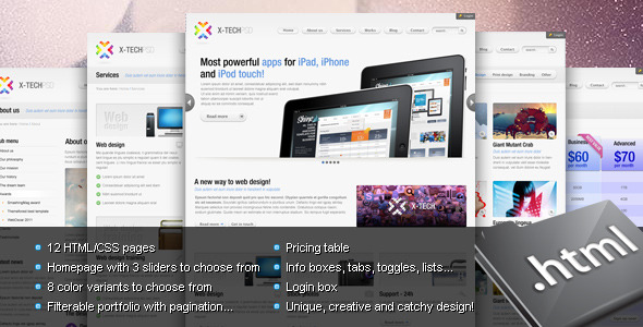 X-Tech Premium HTML/CSS template