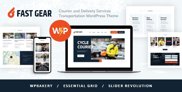 Fast Gear – Courier & Delivery Services WordPress Theme