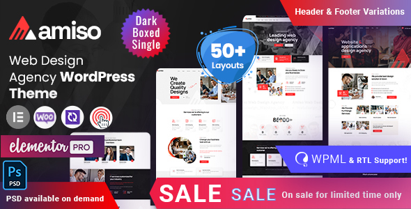 Amiso –  Digital Agency WordPress