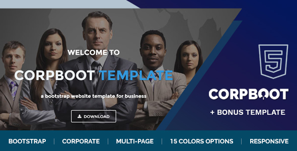 Corpboot – Corporate HTML Website Template