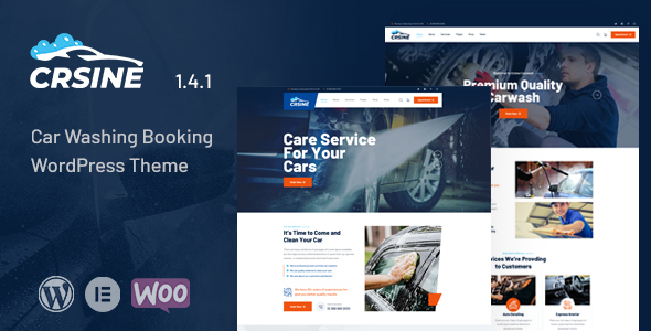 Crsine – Car Washing Booking WordPress Theme