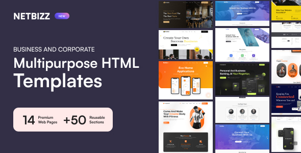 NetBizz –  Business and Corporate Multipurpose HTML Template
