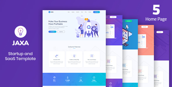 Jaxa – Startup and SaaS Template