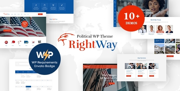 Right Way – Election Campaign and Political Candidate WordPress Theme