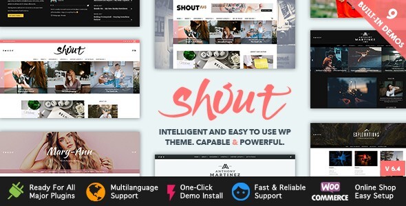 Shout – Blogging WordPress Theme