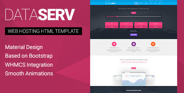 DataServ – Web Hosting HTML Template