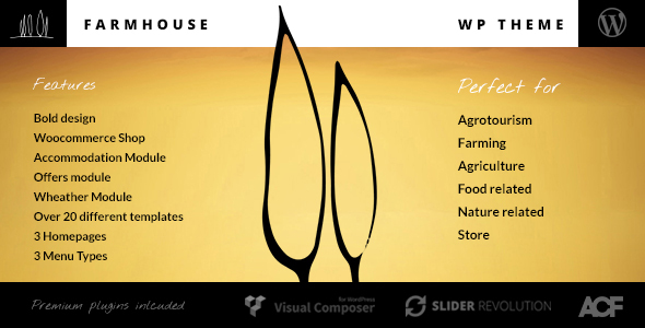 Farmhouse – Agrotourism, Farm and Agriculture WordPress Theme