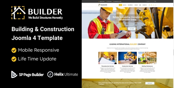 Builder – Building & Construction Joomla Template