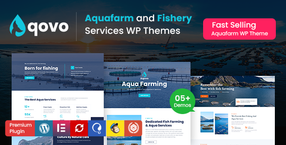 Aqovo – Aqua Farm & Fishery Services WordPress Theme