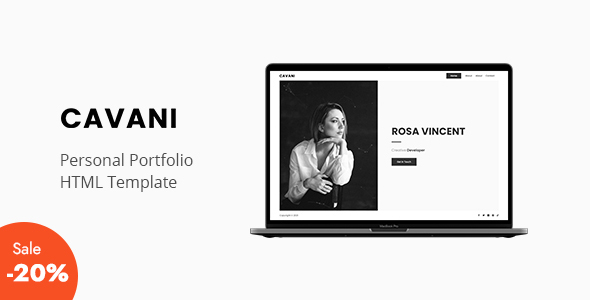 Cavani – Personal Portfolio Template