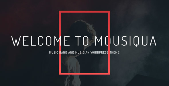 Mousiqua – Music Band & Musician OnePage WordPress Theme