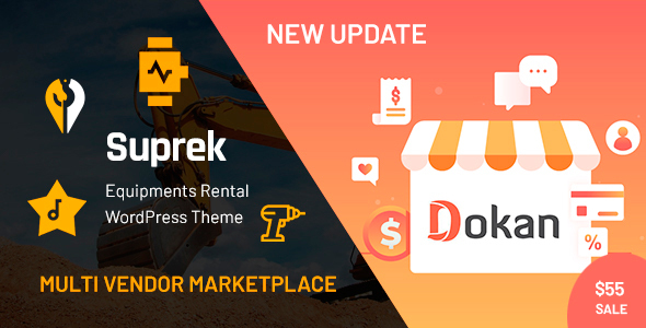 Suprek – Equipment Rental WordPress Theme