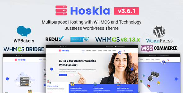 Hoskia – Multipurpose Hosting WordPress with WHMCS Theme