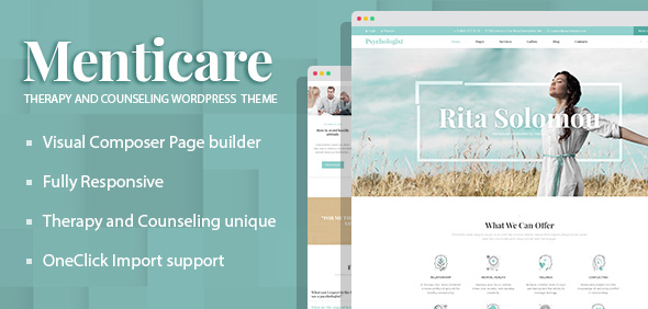 Menticare – Therapy and Counseling WordPress Theme