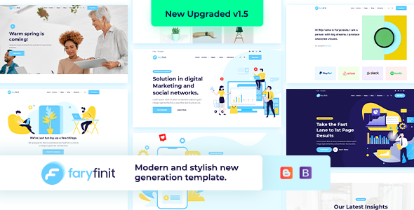 Faryfinit – Multipurpose Blogger Template