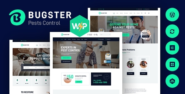 Bugster – Bugs & Pest Control WordPress Theme for Home Services