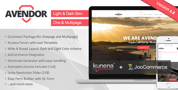 AVENDOR – Responsive Multi-purpose Joomla Template