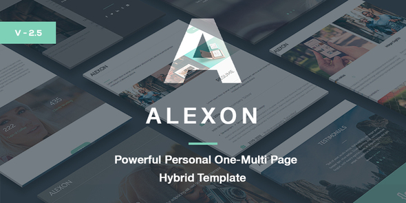 Alexon – Personal One-Multi Page Hybrid Template