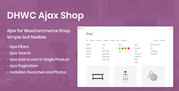 DHWC Ajax – Enable Ajax for WooCommerce Shop