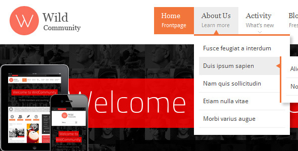 WildCommunity – BuddyPress Community Theme
