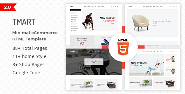 Tmart – Minimal eCommerce HTML Template