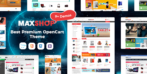 MaxShop – Fastest & Responsive Multipurpose OpenCart 3 & 2.3 Theme