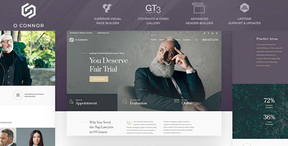 Oconnor – Lawyer WordPress Theme